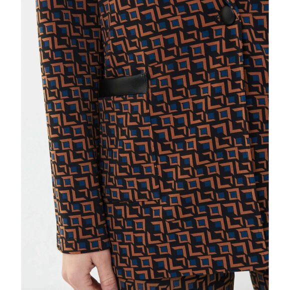 Joseph Ribkoff Black Geometric Print Blazer Size 16. New with Tags - Picture 4 of 7